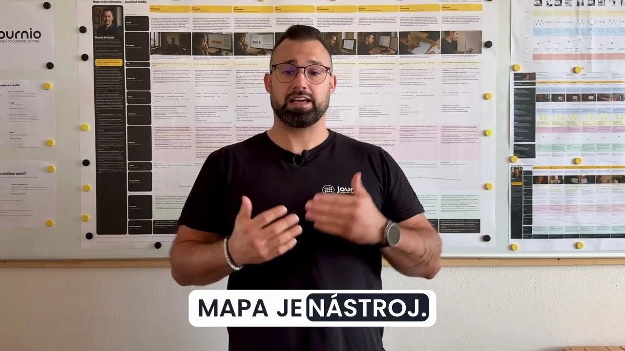 Lukáš Franko hovorí o tom, ako vzniká mapa cesty zákazníka z dát a workshopu